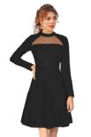 Fashion2wear Women's A-Line Knee Length Dress (FW_MIDI Dress_Red_Medium)